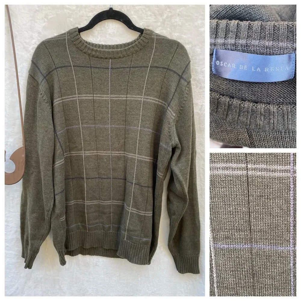 Vintage Oscar de la Renta Men's Sweater‎